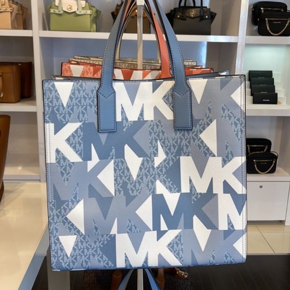 Michael Kors Kenly Large NS Tote Chambray Multi - Picture 3 of 16